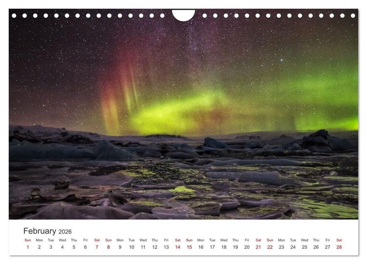 Produktbild: Iceland Aurora - Night Photography by Tony Prower (Wall Calendar 2026 DIN A4 landscape), CALVENDO 12 Month Wall Calendar