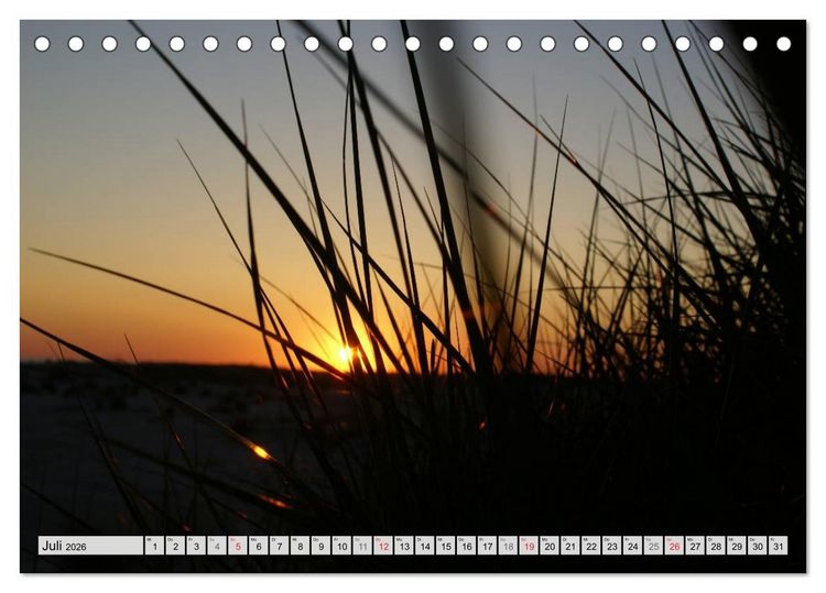 Produktbild: Amrum &ndash; Trauminsel in der Nordsee (Tischkalender 2026 DIN A5 quer), CALVENDO Monatskalender