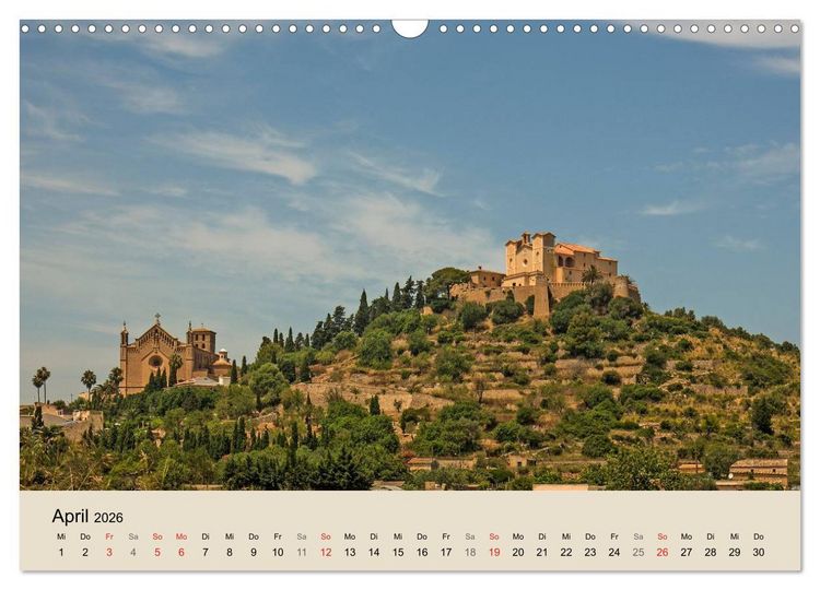 Produktbild: Mallorca - Traumhafte Balearen Insel (Wandkalender 2026 DIN A3 quer), CALVENDO Monatskalender