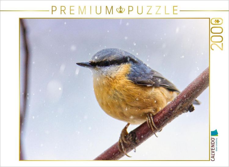 Produktbild: CALVENDO Puzzle Kleiber im Winter | 2000 Teile Lege-Gr&ouml;&szlig;e 90x67cm Foto-Puzzle f&uuml;r gl&uuml;ckliche Stunden