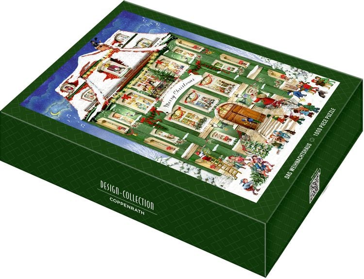 Produktbild: Coppenrath - Edition Barbara Behr - Puzzle - Das Weihnachtshaus, 1000 Teile