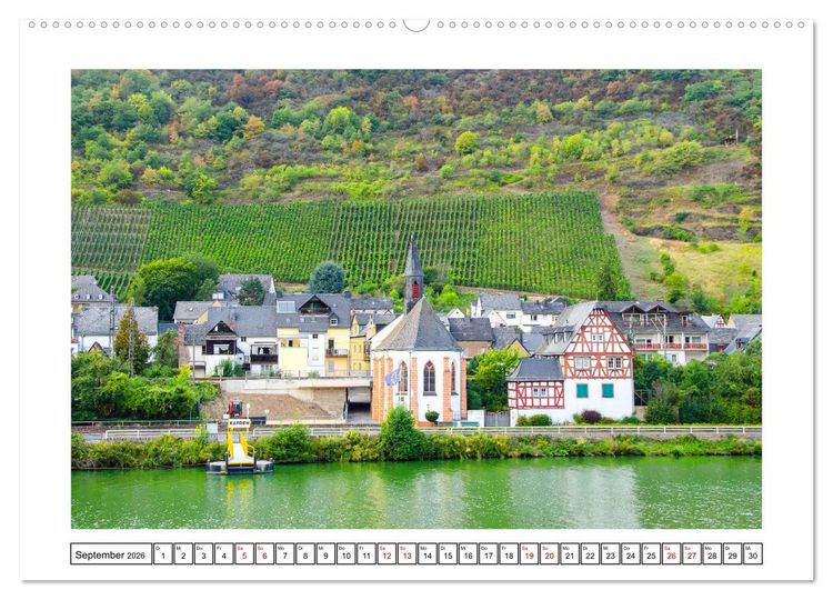 Produktbild: Mosel - facettenreiche Flusslandschaft (Wandkalender 2026 DIN A2 quer), CALVENDO Monatskalender