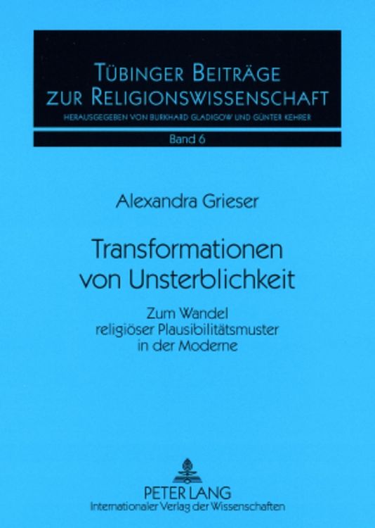 Produktbild: Transformationen von Unsterblichkeit