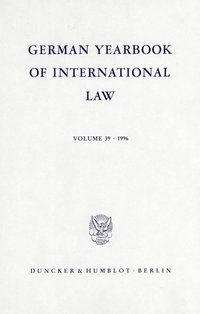 Produktbild: German Yearbook of International Law - Jahrbuch f&uuml;r Internationales Recht.