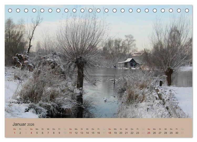 Produktbild: Krefelder Landschaften (Tischkalender 2026 DIN A5 quer), CALVENDO Monatskalender