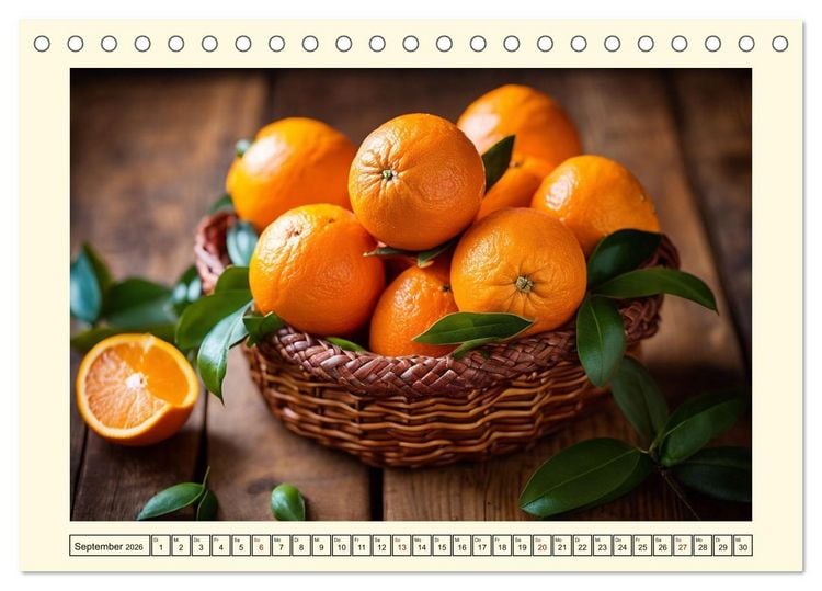 Produktbild: Gesundes frisches Obst (Tischkalender 2026 DIN A5 quer), CALVENDO Monatskalender