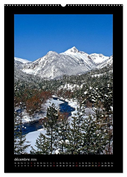 Produktbild: La vall&eacute;e de la Clar&eacute;e Hautes-Alpes (Calendrier mural 2026 DIN A2 horizontal) calendrier de bureau