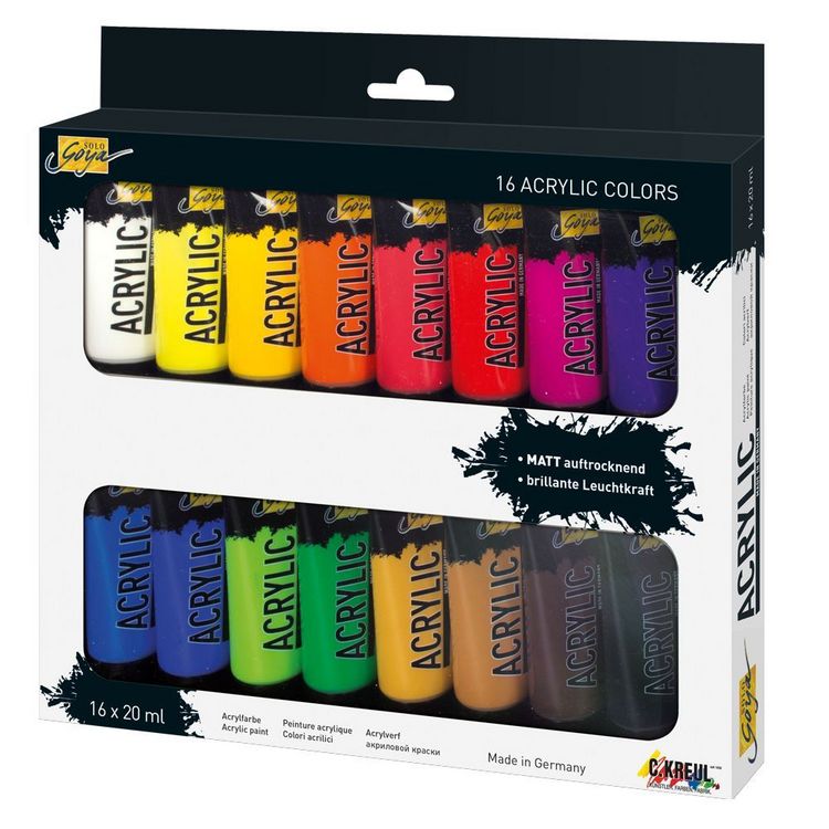 Produktbild: KREUL SOLO GOYA Acrylic 20 ml Tuben 16er Set