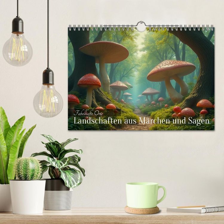 Produktbild: Fabelhafte Orte &ndash; Landschaften aus M&auml;rchen und Sagen (Wandkalender 2026 DIN A4 quer), CALVENDO Monatskalender