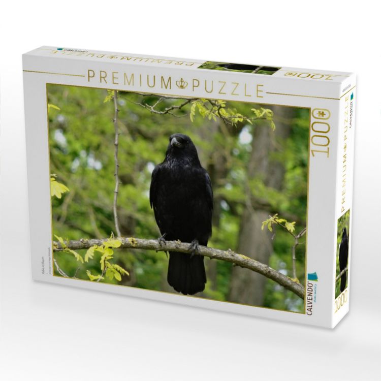 Produktbild: CALVENDO Puzzle Rabe im Baum | 1000 Teile Lege-Gr&ouml;&szlig;e 64x48cm Foto-Puzzle f&uuml;r gl&uuml;ckliche Stunden