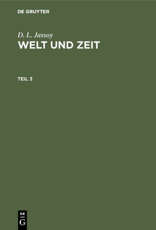 Produktbild: Welt und Zeit. Teil 3