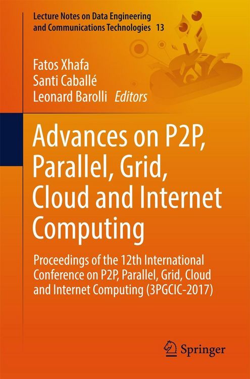 Produktbild: Advances on P2P, Parallel, Grid, Cloud and Internet Computing