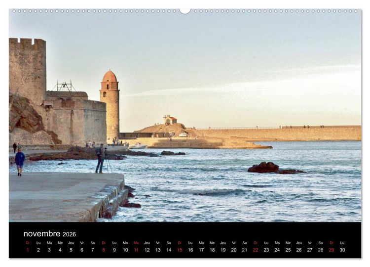 Produktbild: Un jour COLLIOURE (Calendrier mural 2026 DIN A2 vertical) calendrier de bureau