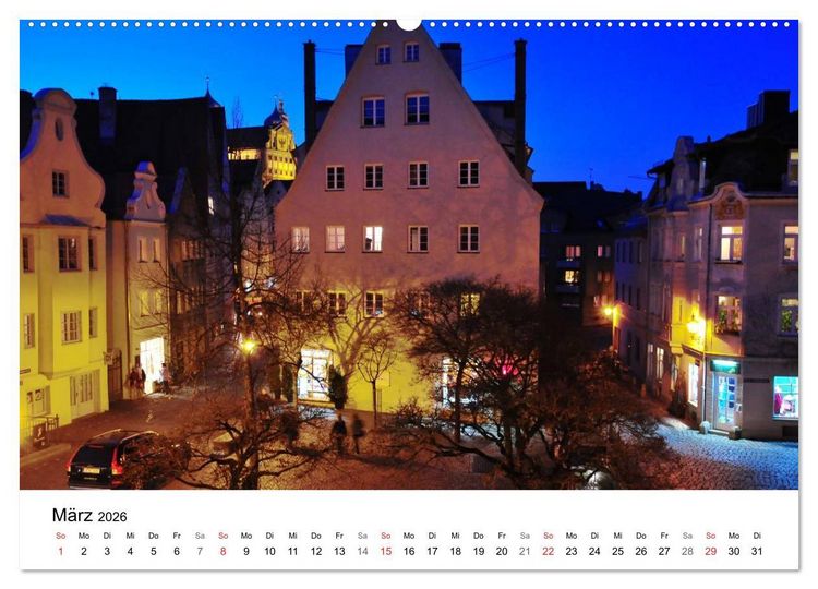Produktbild: Augsburg &ndash; Die Highlights der schw&auml;bischen Metropole (hochwertiger Premium Wandkalender 2026 DIN A2 quer), Kunstdruck in Hochglanz