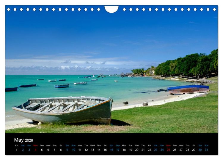 Produktbild: Beautiful Mauritius (Wall Calendar 2026 DIN A4 landscape), CALVENDO 12 Month Wall Calendar