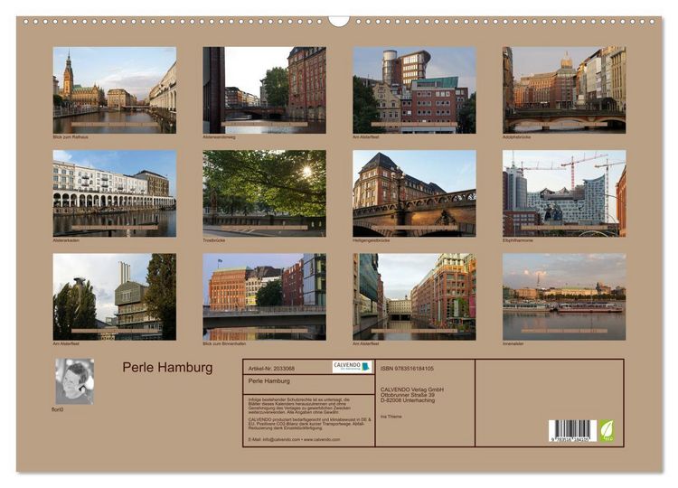 Produktbild: Perle Hamburg (Wandkalender 2026 DIN A2 quer), CALVENDO Monatskalender