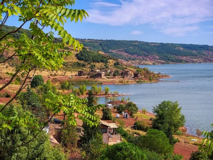 Produktbild: CALVENDO Puzzle Lac du Salagou | 1000 Teile Lege-Gr&ouml;&szlig;e 64x48cm Foto-Puzzle f&uuml;r gl&uuml;ckliche Stunden