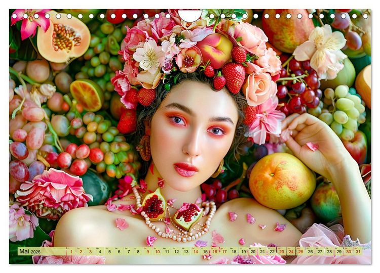 Produktbild: Obstk&ouml;nigin - Fruchtig, floral und voller Sch&ouml;nheit (Wandkalender 2026 DIN A4 quer), CALVENDO Monatskalender