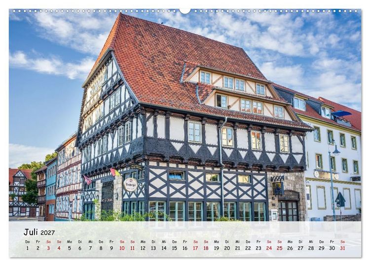 Produktbild: Halberstadt Altstadtarchitektur unweit des Harzes (hochwertiger Premium Wandkalender 2027 DIN A2 quer), Kunstdruck in Hochglanz
