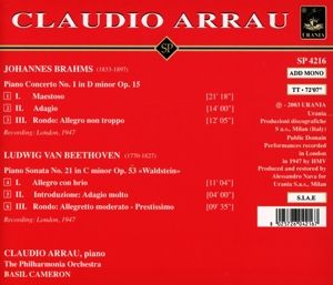 Produktbild: Arrau/Cameron/The Philharmonia Orchestra: Claudio Arrau
