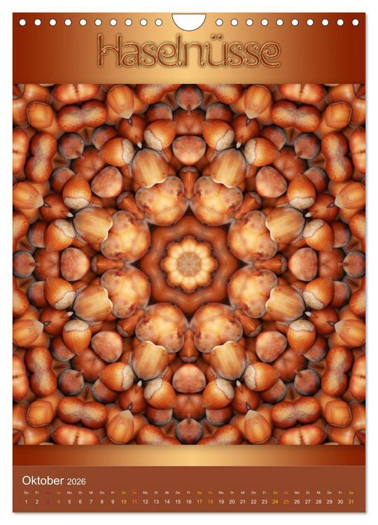 Produktbild: Kulinarische Mandalas (Wandkalender 2026 DIN A4 hoch), CALVENDO Monatskalender