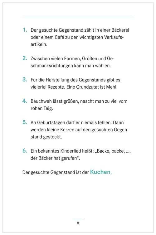 Produktbild: Umschreibungen Gegenstände. Gedächtnistraining und Rate-Spiel für Senioren. Auch mit Demenz.