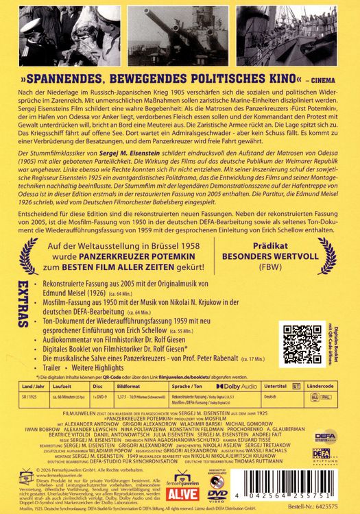 Produktbild: Panzerkreuzer Potemkin (Filmjuwelen / DEFA)
