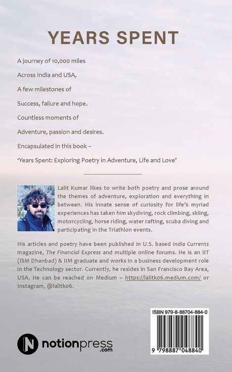 Produktbild: Years Spent: Exploring Poetry in Adventure, Life and Love