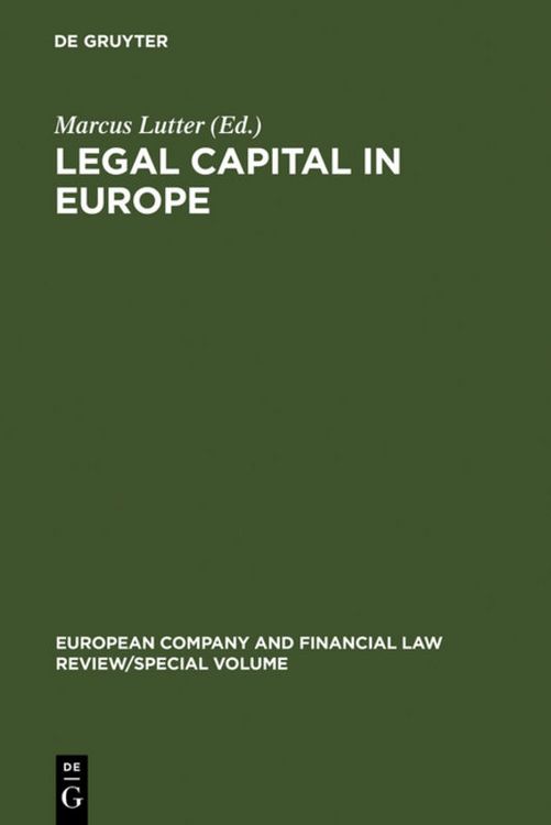 Produktbild: Legal Capital in Europe