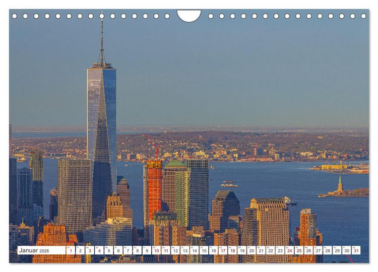 Produktbild: New York City Manhattan Perspektiven (Wandkalender 2026 DIN A4 quer), CALVENDO Monatskalender