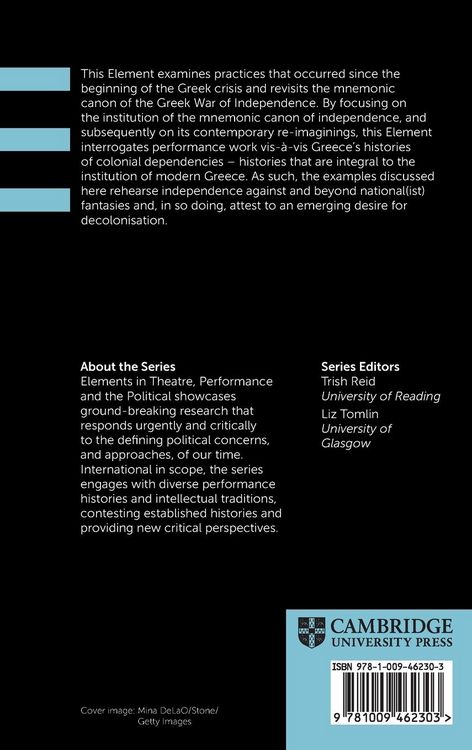Produktbild: Re-imagining Independence in Contemporary Greek Theatre and Performance