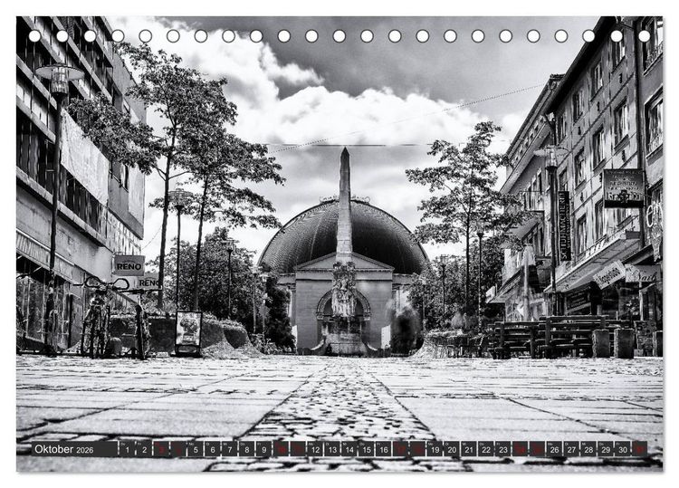 Produktbild: Ein Blick auf Darmstadt (Tischkalender 2026 DIN A5 quer), CALVENDO Monatskalender