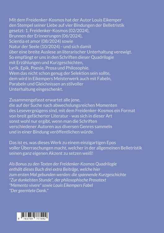 Produktbild: Freidenker-Kosmos: Die Quadrilogie