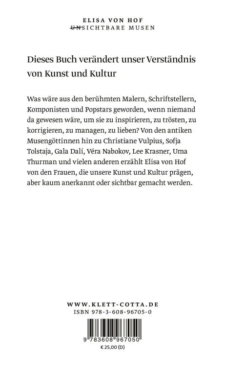 Produktbild: Unsichtbare Musen