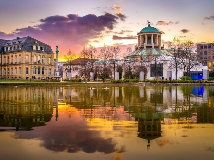 Produktbild: CALVENDO Puzzle Schlosspark Stuttgart | 1000 Teile Lege-Gr&ouml;&szlig;e 64x48cm Foto-Puzzle f&uuml;r gl&uuml;ckliche Stunden