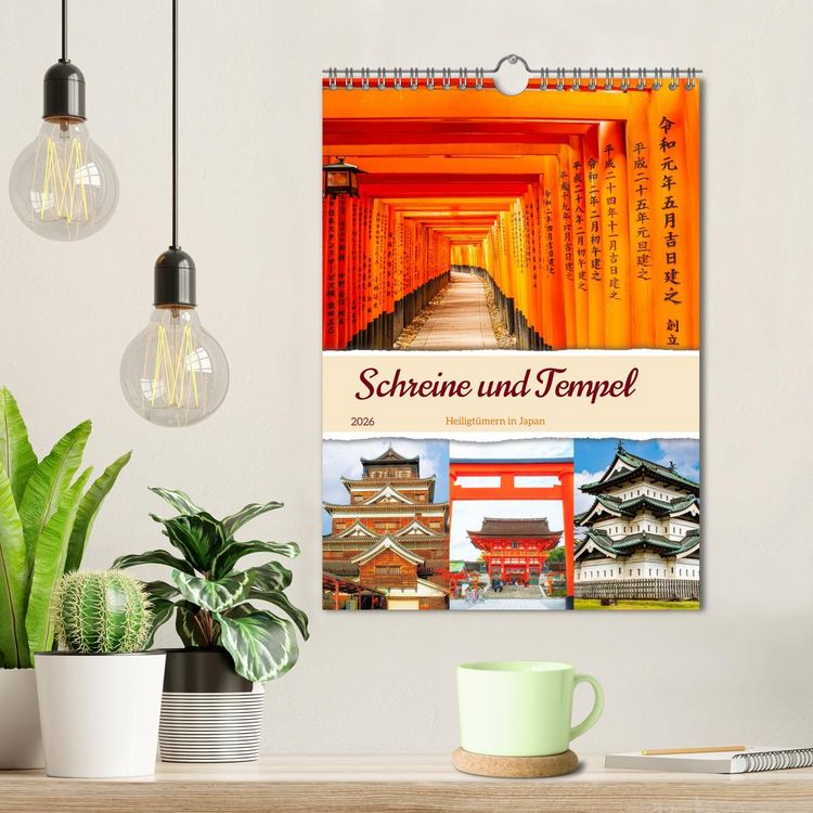 Produktbild: Schreine und Tempel - Heiligt&uuml;mern in Japan (Wandkalender 2026 DIN A4 hoch), CALVENDO Monatskalender