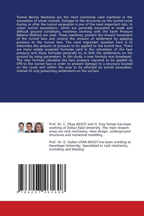 Produktbild: Determination of Face Pressure in EPB Tunneling Machines