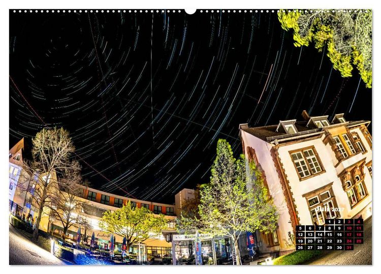 Produktbild: Sternspuren &uuml;ber Bad Hersfeld (hochwertiger Premium Wandkalender 2027 DIN A2 quer), Kunstdruck in Hochglanz