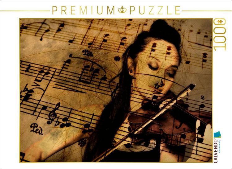 Produktbild: CALVENDO Puzzle Ein Motiv aus dem Kalender Geige - B&uuml;hne frei f&uuml;r ein Reichtum an Klangfarben | 1000 Teile Lege-Gr&ouml;&szlig;e 64x48cm Foto-Puzzle f&uuml;r gl&uuml;cklic