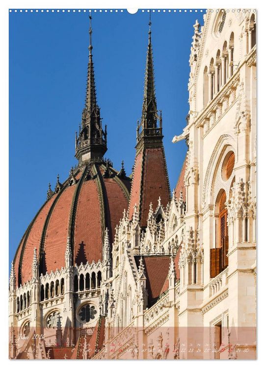 Produktbild: Budapest - Ein malerischer Spaziergang (hochwertiger Premium Wandkalender 2026 DIN A2 hoch), Kunstdruck in Hochglanz