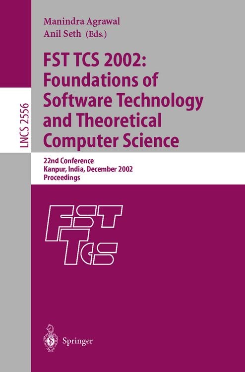 Produktbild: FST TCS 2002: Foundations of Software Technology and Theoretical Computer Science