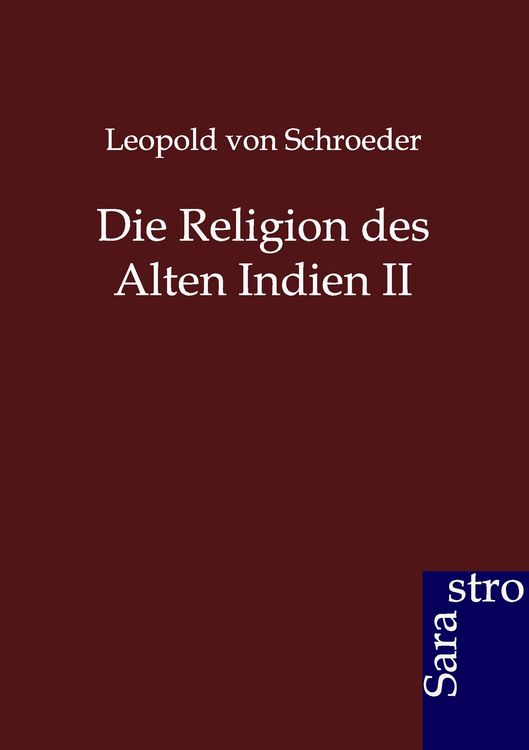 Produktbild: Die Religion des Alten Indien II
