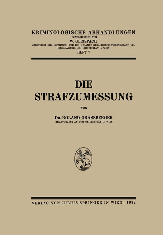 Produktbild: Die Strafzumessung