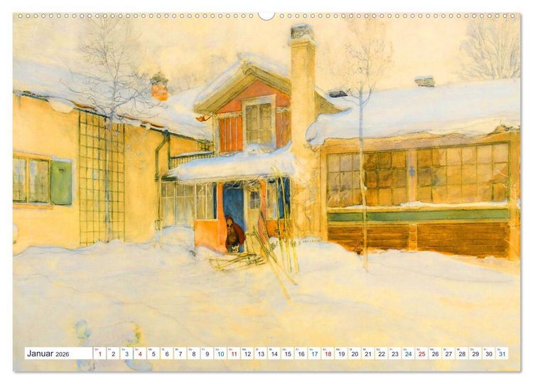 Produktbild: Schwedens heile Welt (hochwertiger Premium Wandkalender 2026 DIN A2 quer), Kunstdruck in Hochglanz