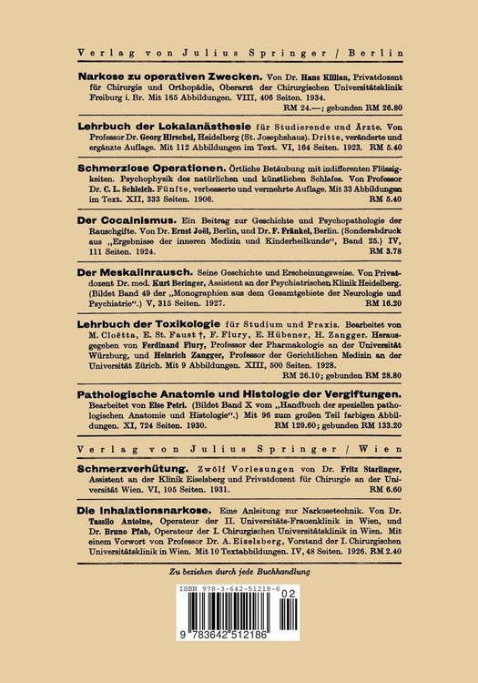 Produktbild: Narkotica der Fettreihe