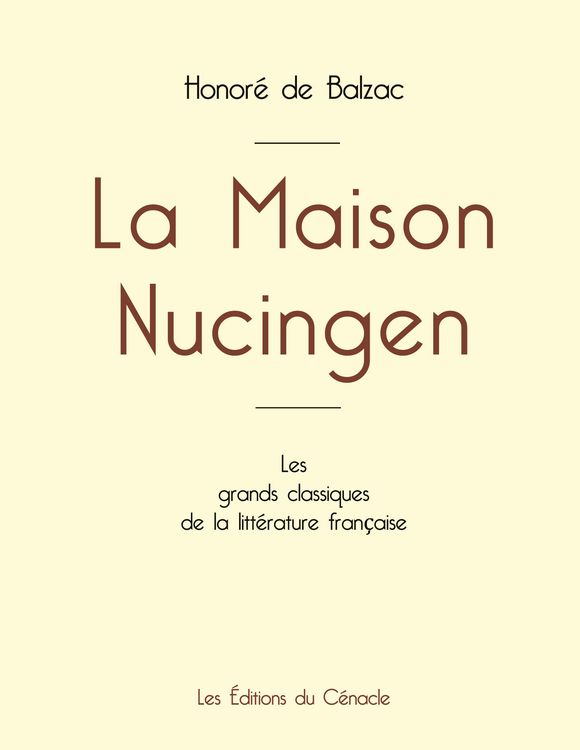 Produktbild: La Maison Nucingen de Balzac (&eacute;dition grand format)