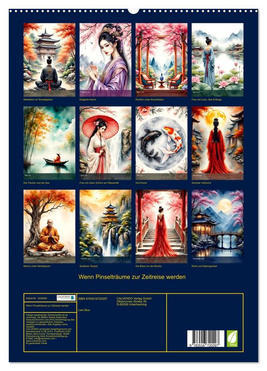 Produktbild: Wenn Pinseltr&auml;ume zur Zeitreise werden (hochwertiger Premium Wandkalender 2026 DIN A2 hoch), Kunstdruck in Hochglanz