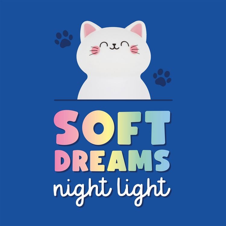 Produktbild: Legami Nachtlicht wiederaufladbar - Soft Dreams - K&auml;tzchen
