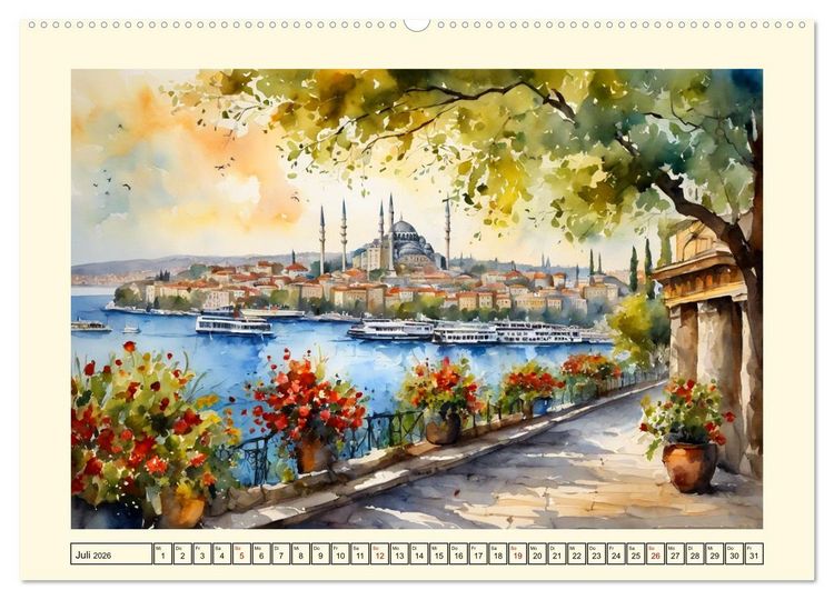 Produktbild: Europas Metropolen (hochwertiger Premium Wandkalender 2026 DIN A2 quer), Kunstdruck in Hochglanz