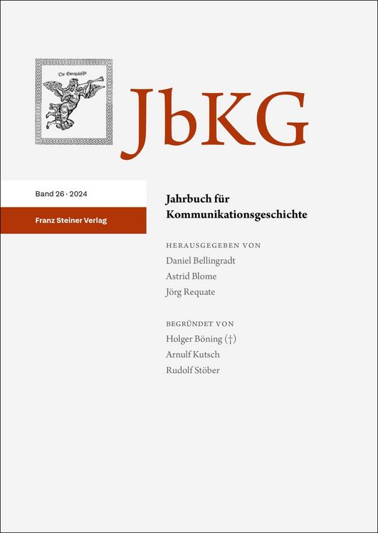 Produktbild: Jahrbuch f&uuml;r Kommunikationsgeschichte 26 (2024)